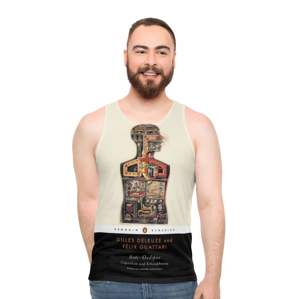Anti Oedipus Unisex Tank Top featuring Deleuze and Guattari's philosophy