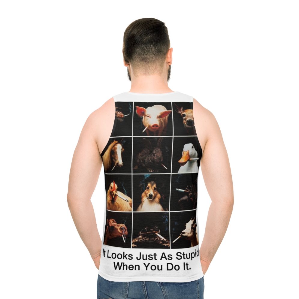 Anti-Smoking Animals Unisex Tank Top