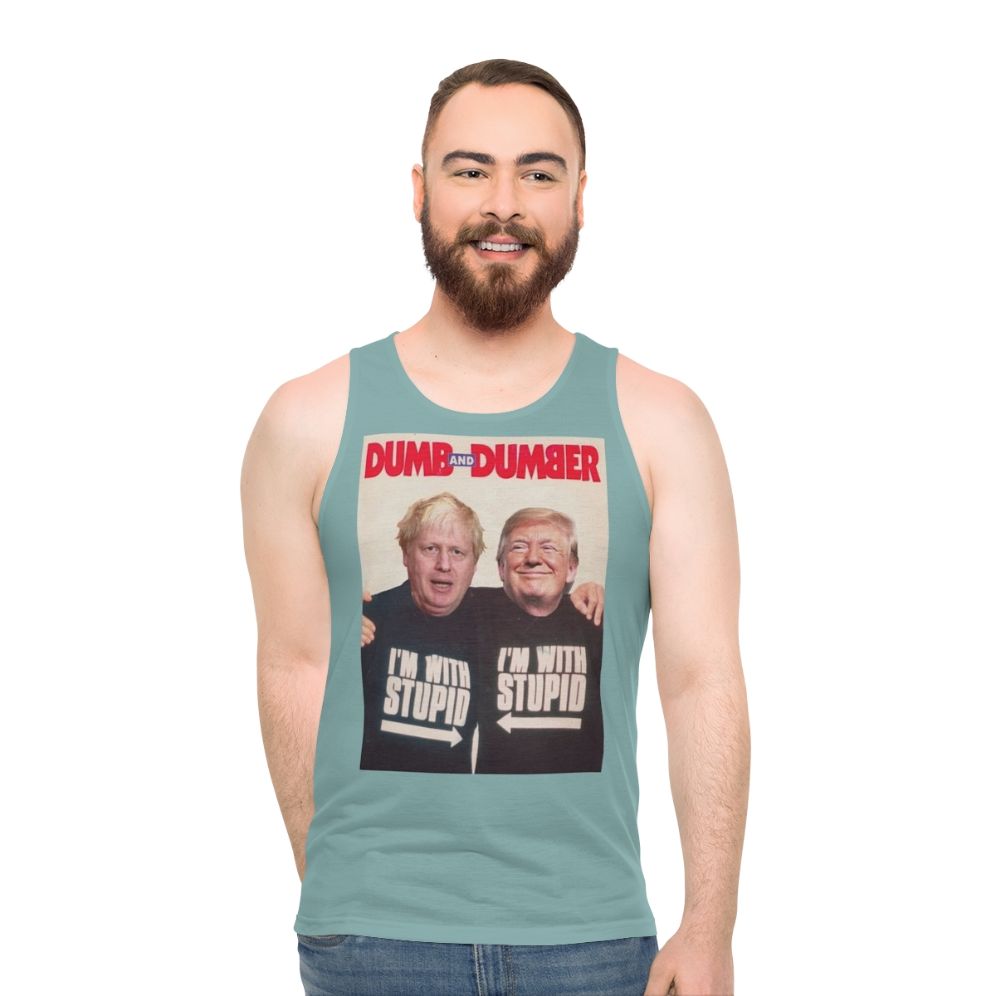 Anti-Trump and Anti-Boris Johnson Unisex Tank Top