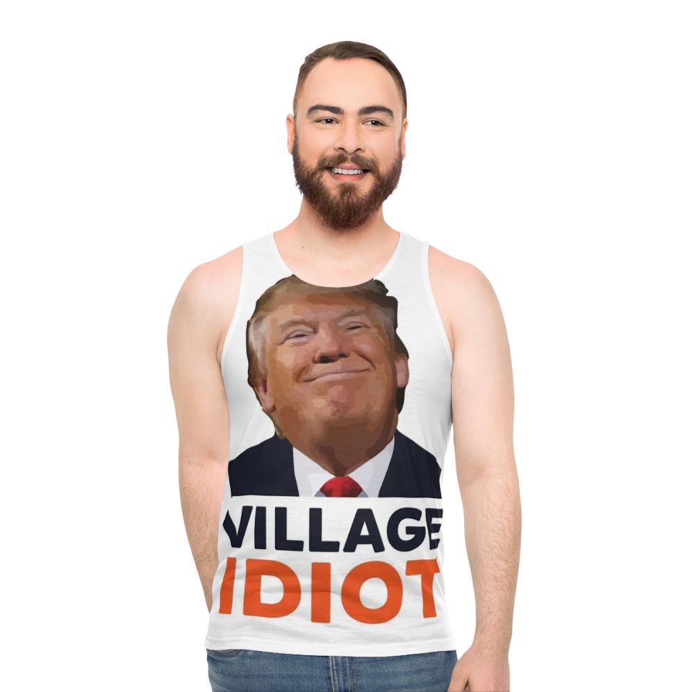 Anti-Trump "Village Idiot" Unisex Tank Top