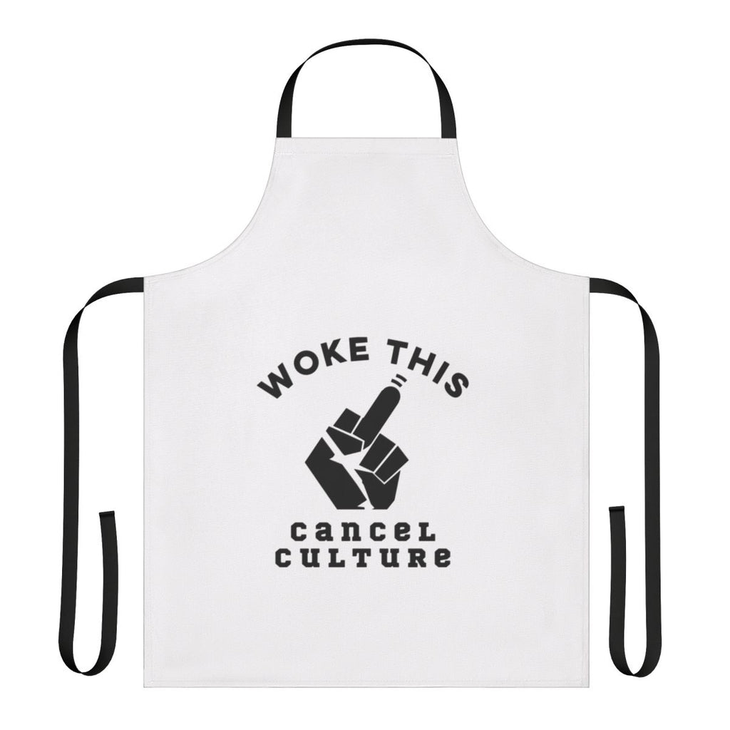Anti-Woke Apron with Humorous "Woke This" Design
