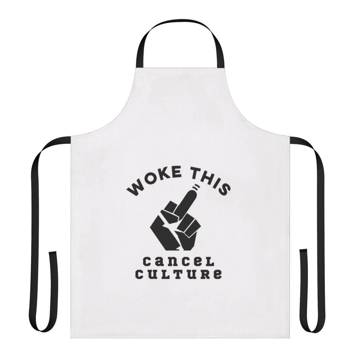 Anti-Woke Apron with Humorous "Woke This" Design
