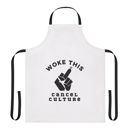 Anti-Woke Apron with Humorous "Woke This" Design