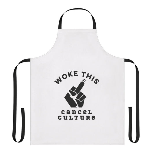Anti-Woke Apron with Humorous "Woke This" Design