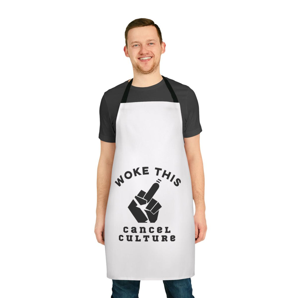 Anti-Woke Apron with Humorous "Woke This" Design