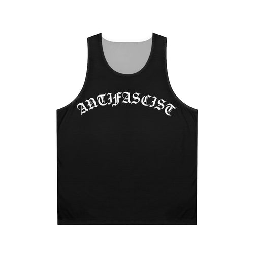 Antifascist Gothic Text Unisex Tank Top