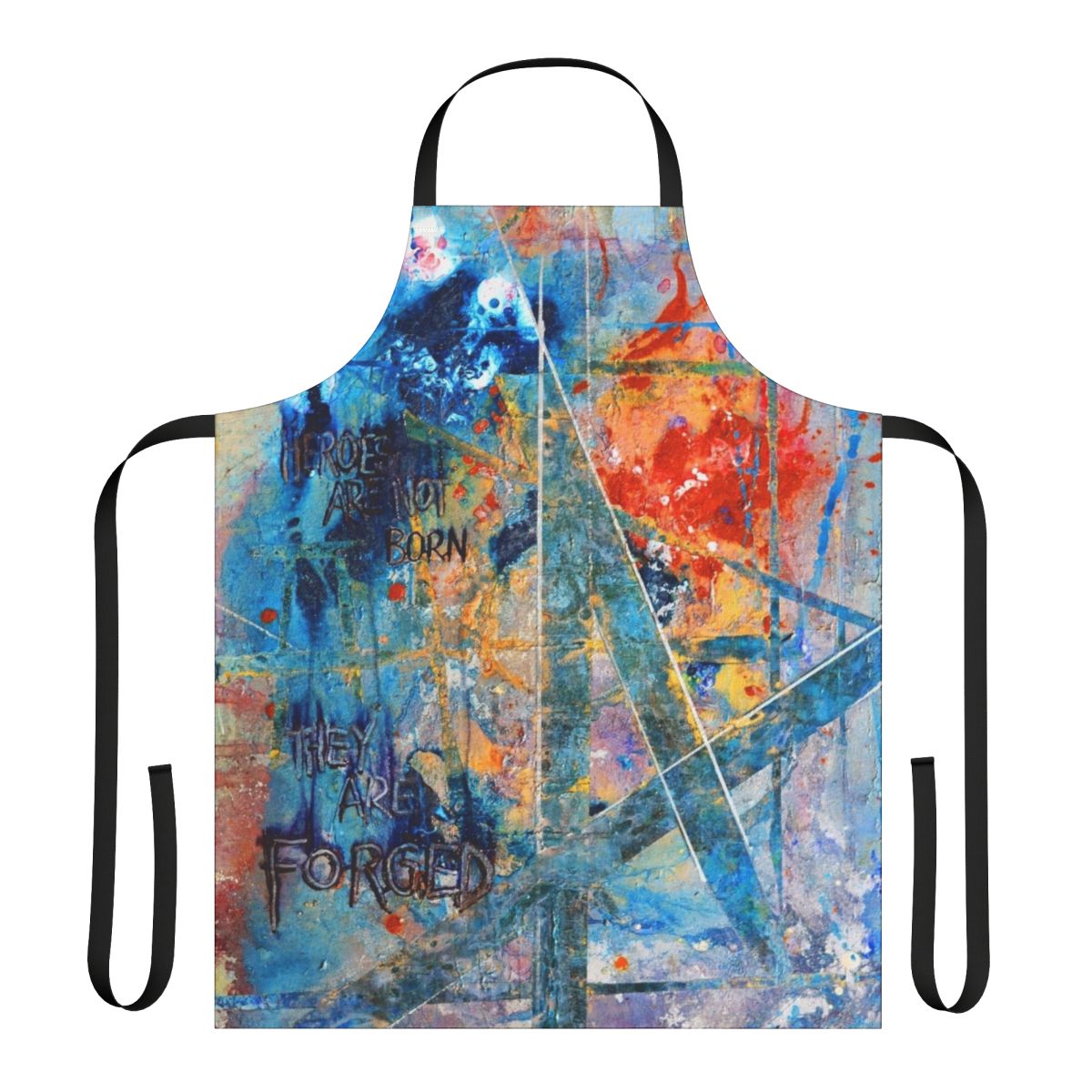 Antihero themed apron with political and activist design