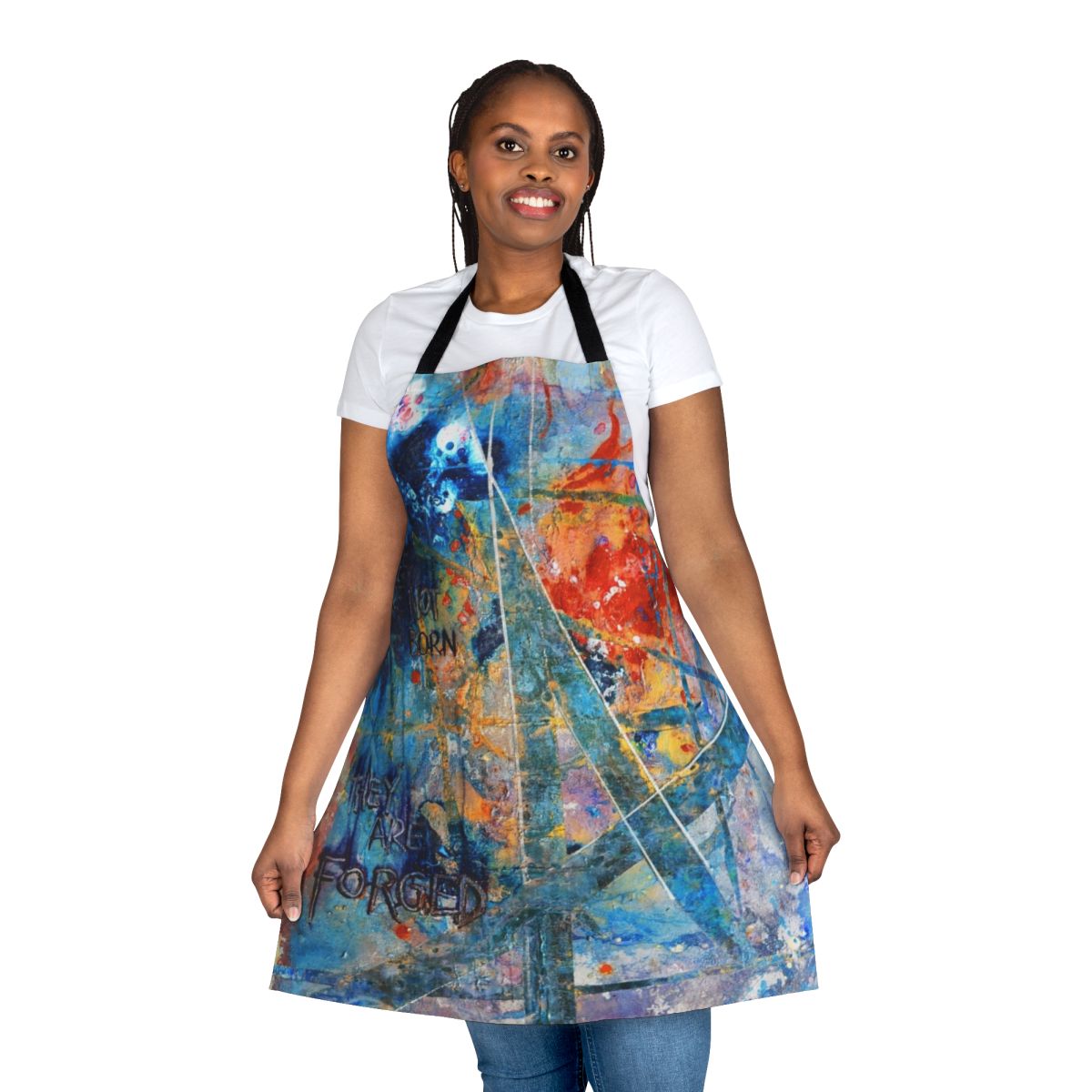 Antihero themed apron with political and activist design