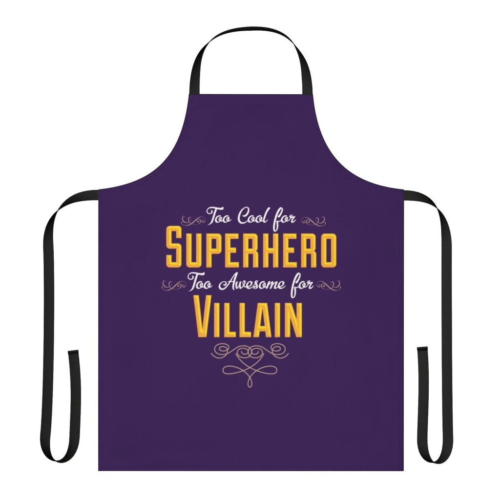 Antihero Definition Apron with Superhero and Villain Motifs