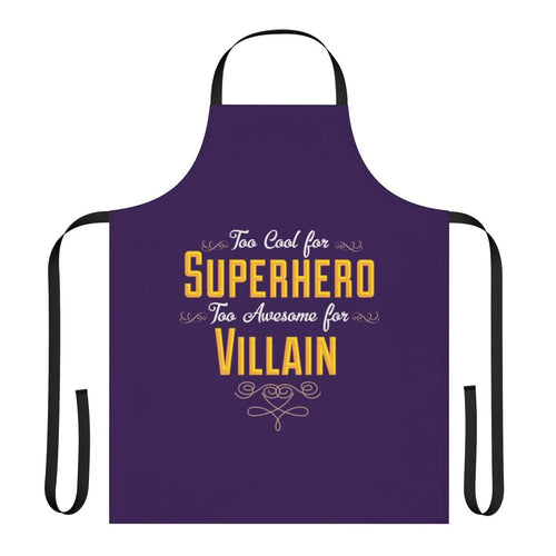 Antihero Definition Apron with Superhero and Villain Motifs