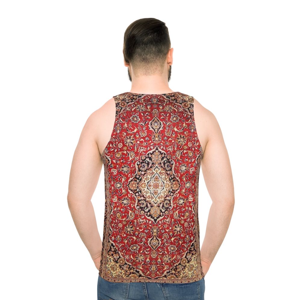 Antique Persian Floral Carpet Print Unisex Tank Top