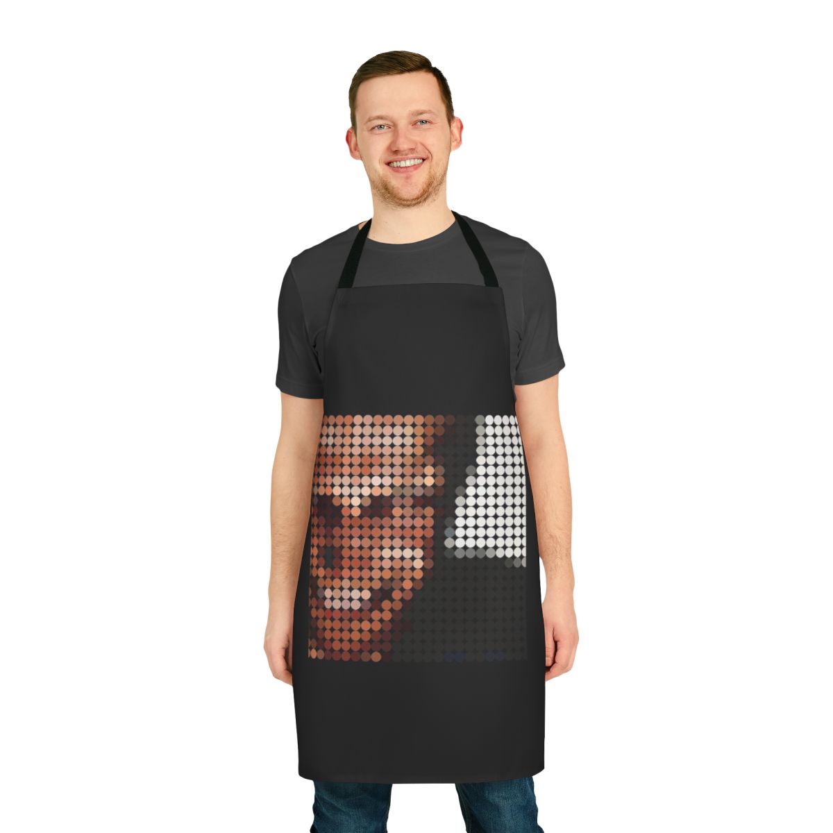 Aphex Twin-inspired apron with classic IDM and electronic music design