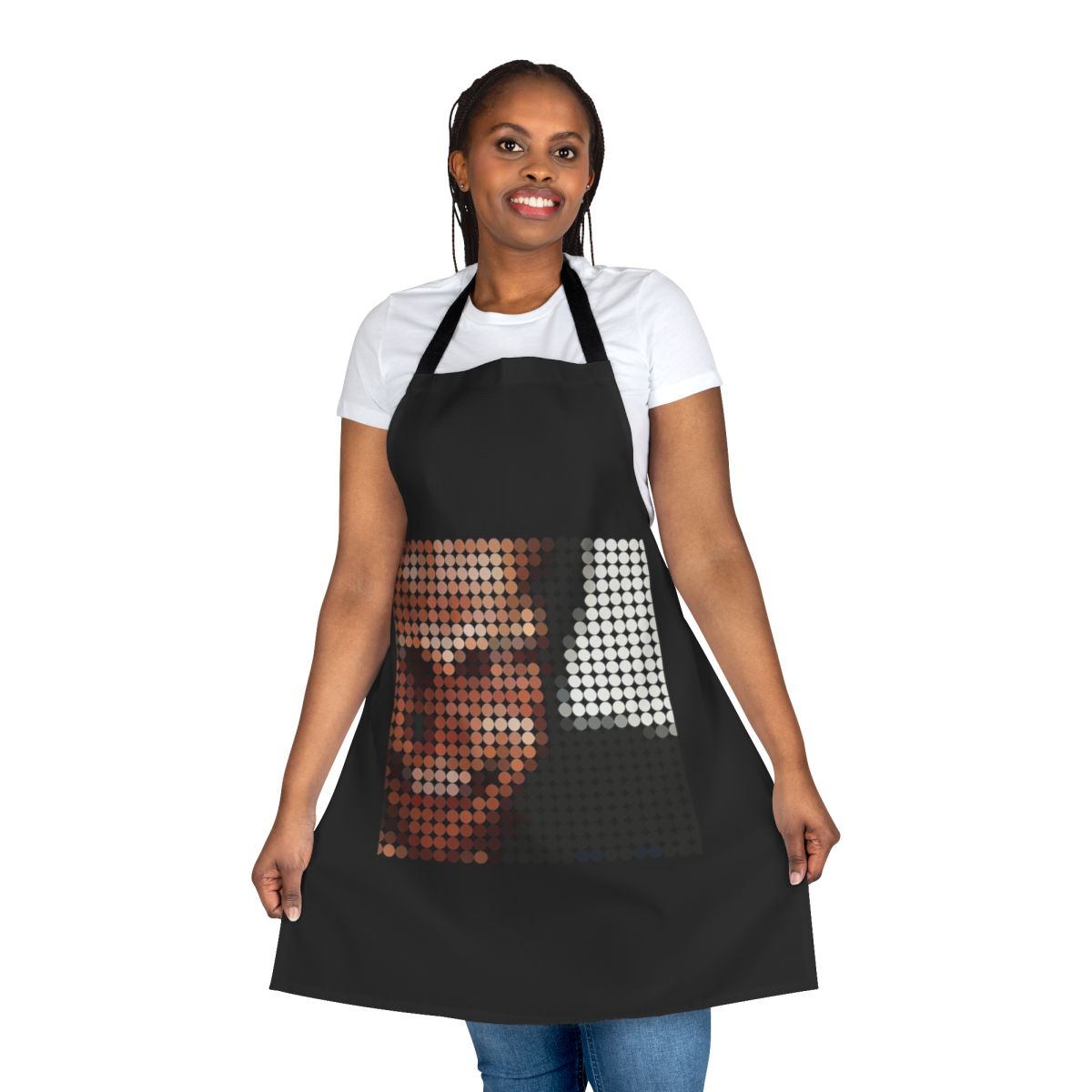 Aphex Twin-inspired apron with classic IDM and electronic music design
