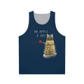 Unisex tank top with graphic design of apple and "Apple A Day Keeps Doctor Away" text