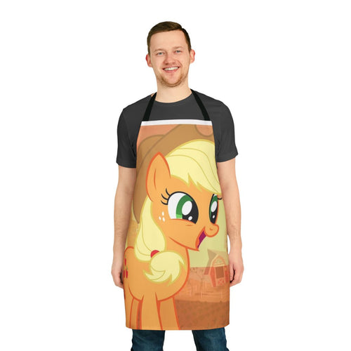 Applejack-inspired apron featuring a pony design, ideal for fans of the My Little Pony franchise