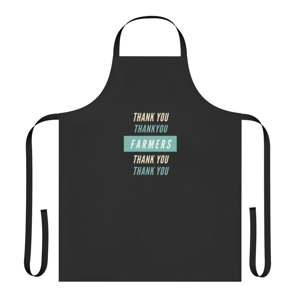 Stylish and durable apron with a "Thank You Farmers" design, perfect for supporting and celebrating American farmers.