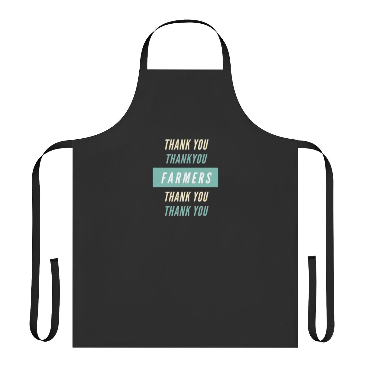 Stylish and durable apron with a "Thank You Farmers" design, perfect for supporting and celebrating American farmers.