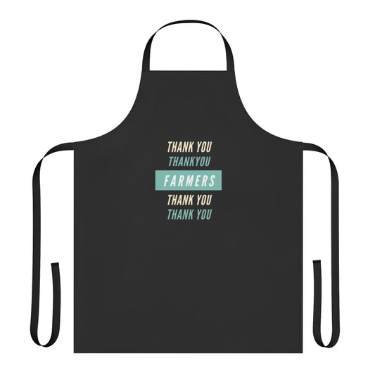 Stylish and durable apron with a "Thank You Farmers" design, perfect for supporting and celebrating American farmers.