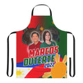An apron featuring the names and images of Bongbong Marcos and Sara Duterte, candidates in the 2022 Philippines election.