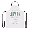 Apron with "Behavior Interventionist" text design, perfect for behavior specialists and mental health workers