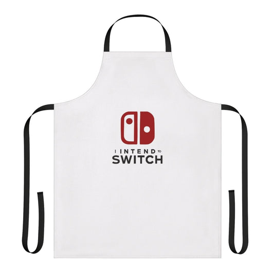 Apron featuring the text "I Intend to Switch" for those with dissociative identity disorder or plural systems.