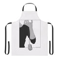 Apron with black and white manga-style artwork of Nicolas Brown character from Gangsta anime series
