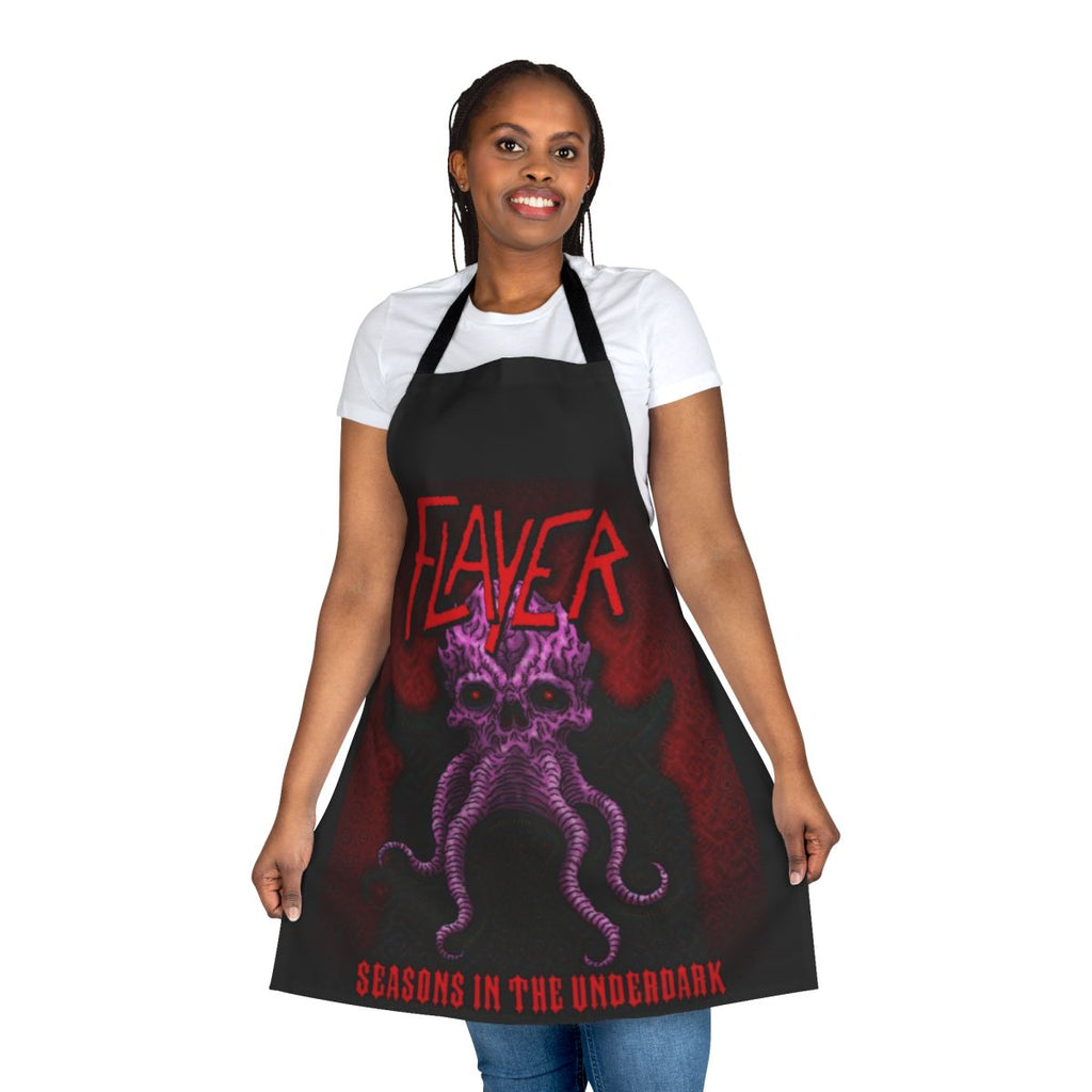 Apron featuring a mind flayer and Underdark-inspired design