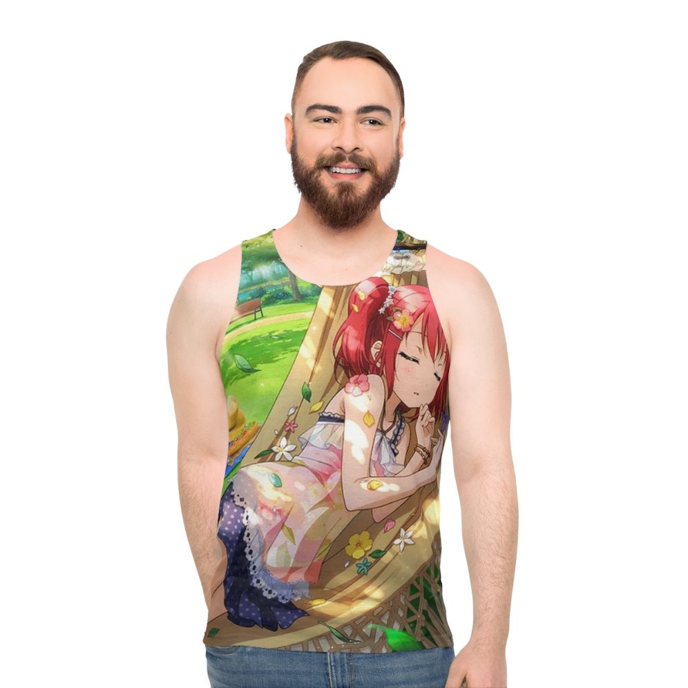 Aqours spring picnic anime tank top