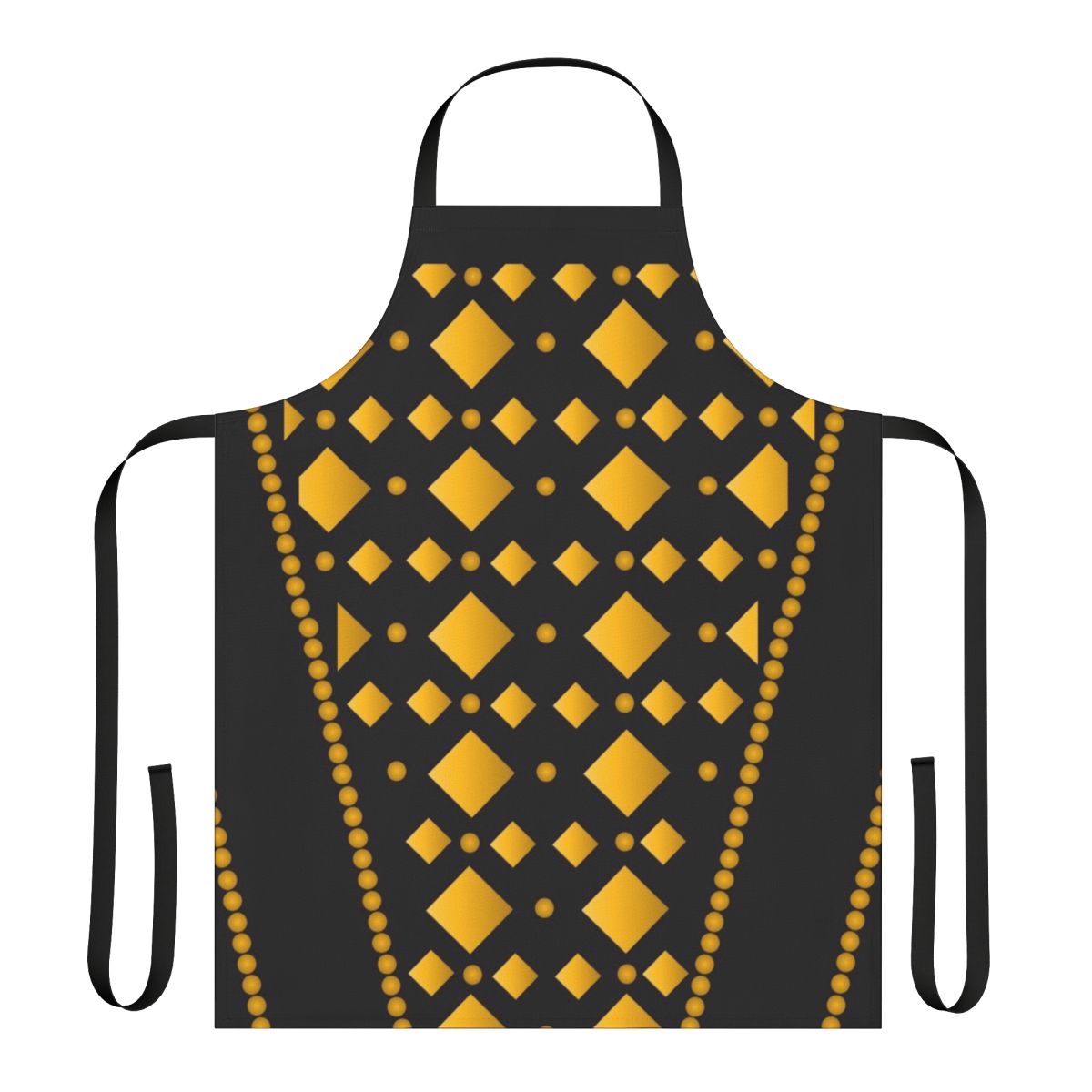 Apron featuring the design and colors of the Catherine of Aragon costume from the musical Six
