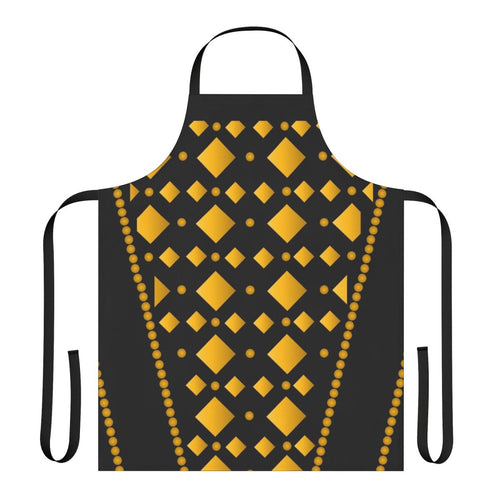 Apron featuring the design and colors of the Catherine of Aragon costume from the musical Six