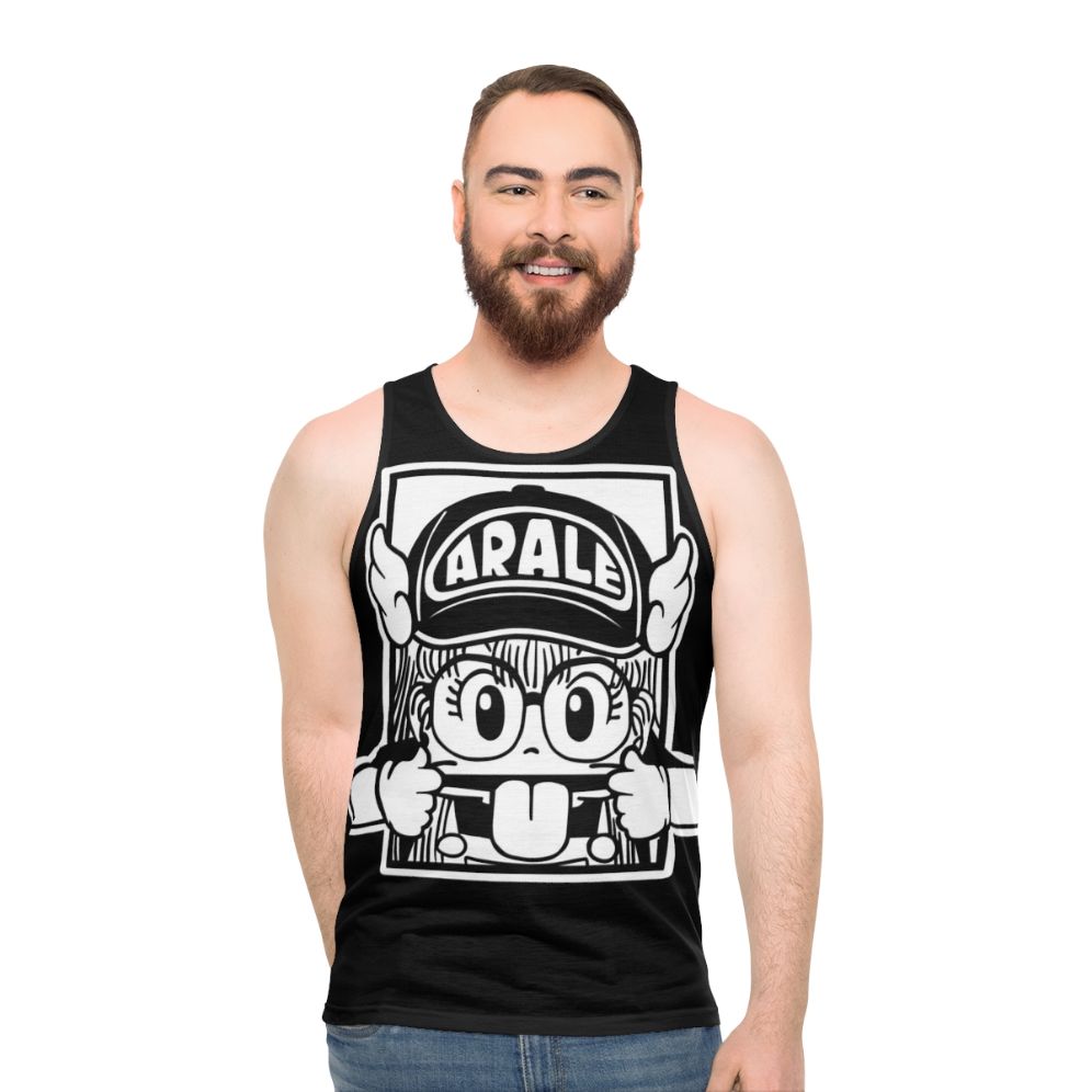Arale anime-inspired unisex tank top