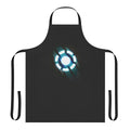 Arc reactor inspired superhero apron with a unique t-shirt design graphic