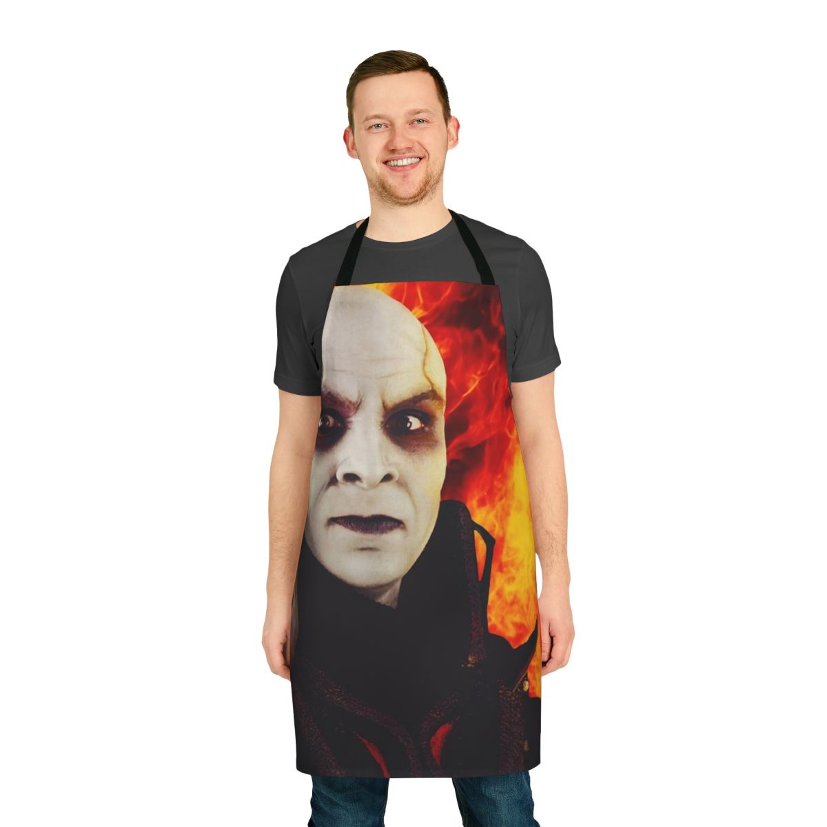 Quan Chi-themed arcade cabinet apron for Mortal Kombat enthusiasts