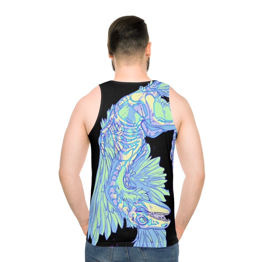 Archaeopteryx dinosaur glow-in-the-dark unisex tank top