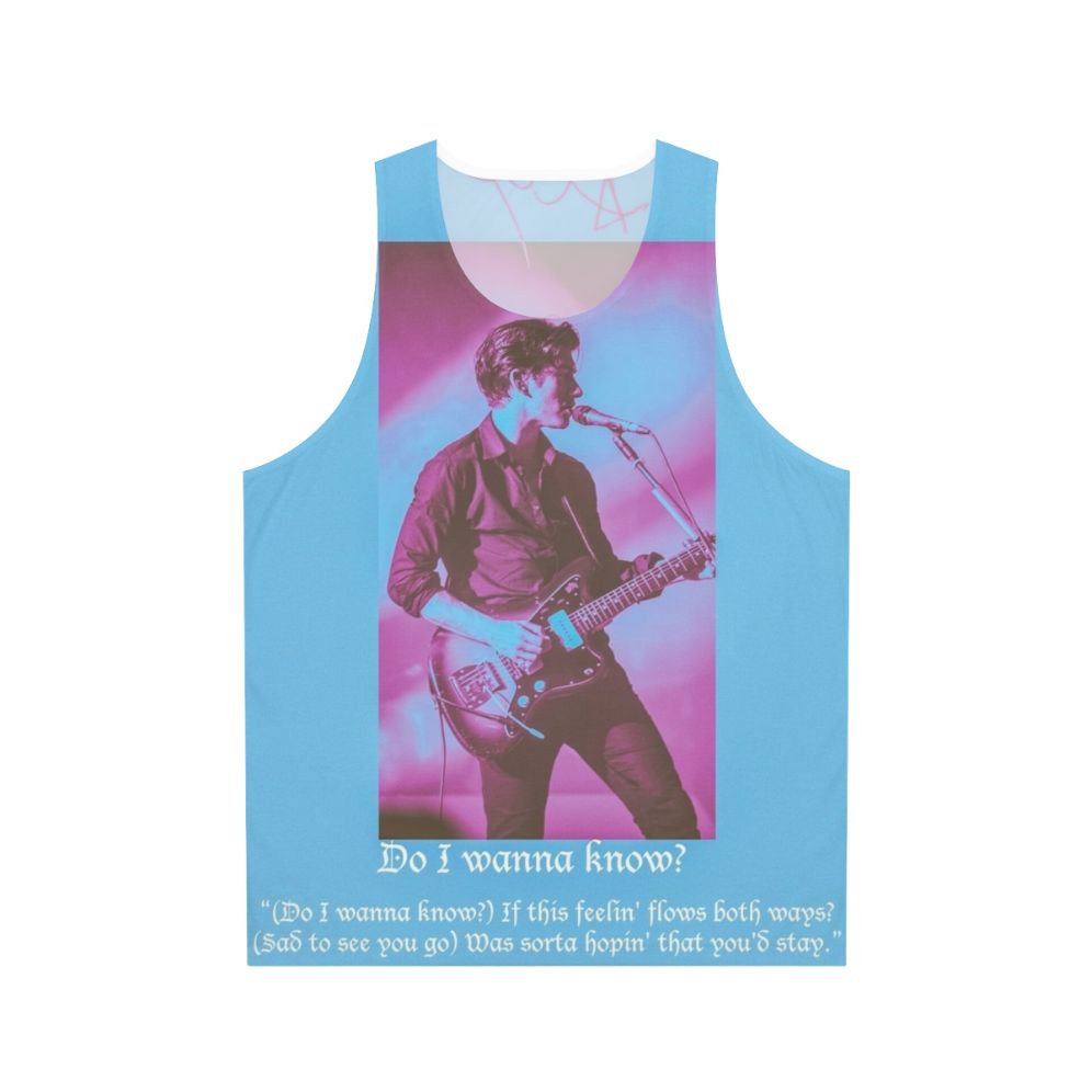 Arctic Monkeys Alex Turner Unisex Blue Tank Top