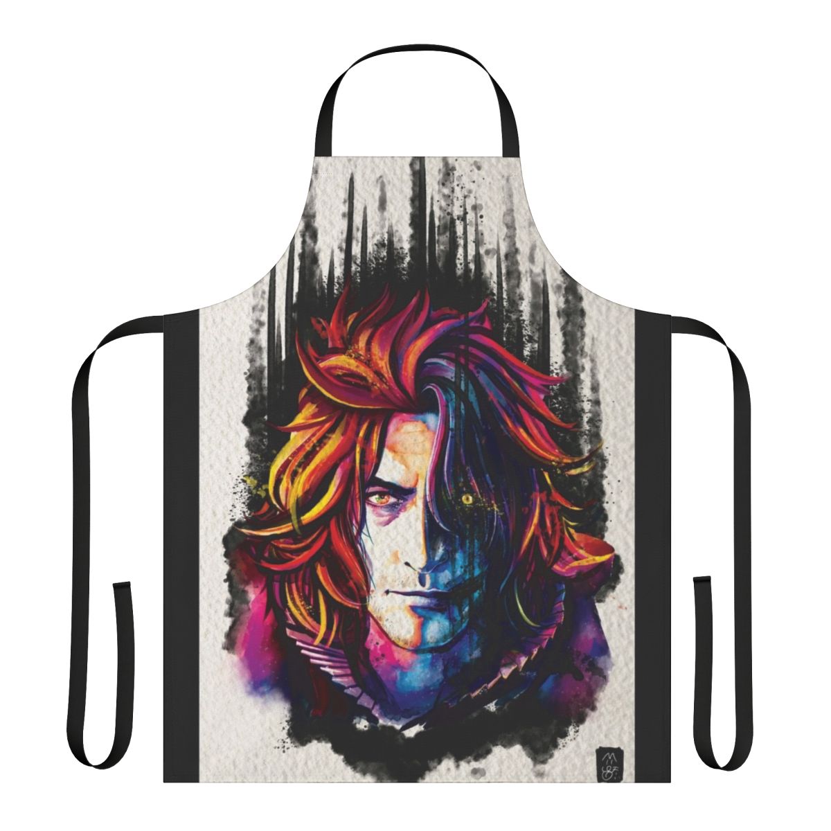 Ardyn Izunia inspired apron, featuring the villain from Final Fantasy XV video game.