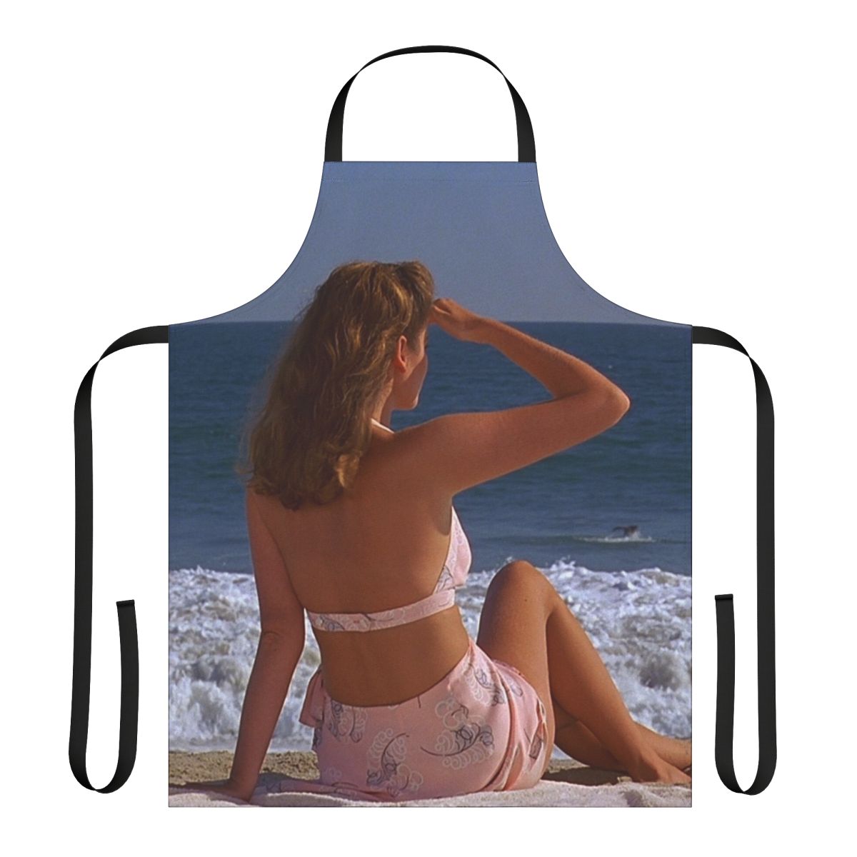 "Are You in Pictures?" inspired apron featuring a cinematic design for Coen Brothers fans