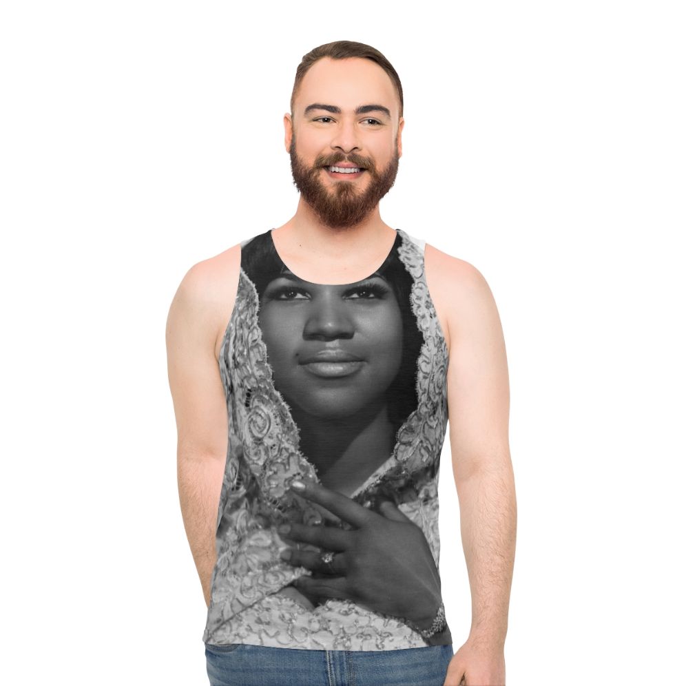 Aretha Franklin Queen of Soul Unisex Tank Top