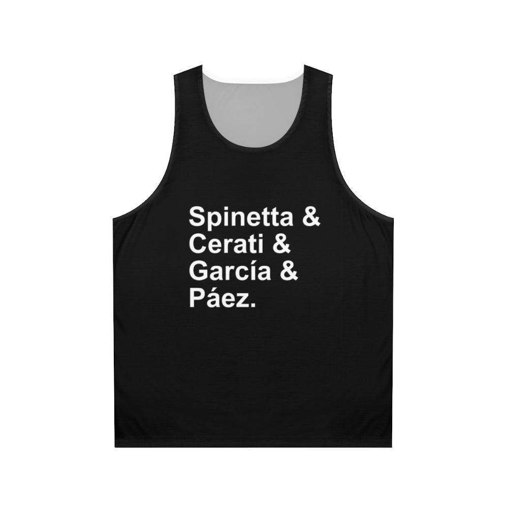 Argentinian rock unisex tank top
