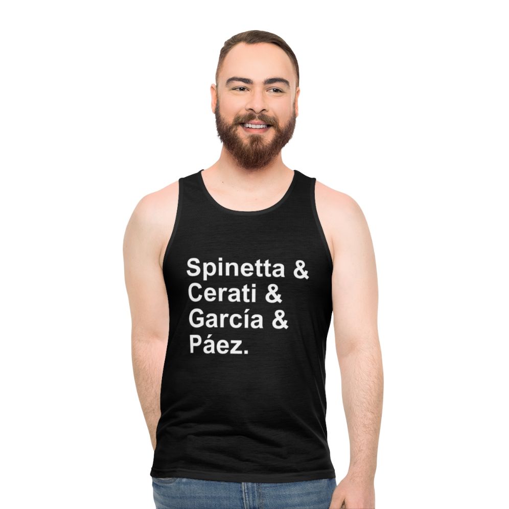 Argentinian rock unisex tank top
