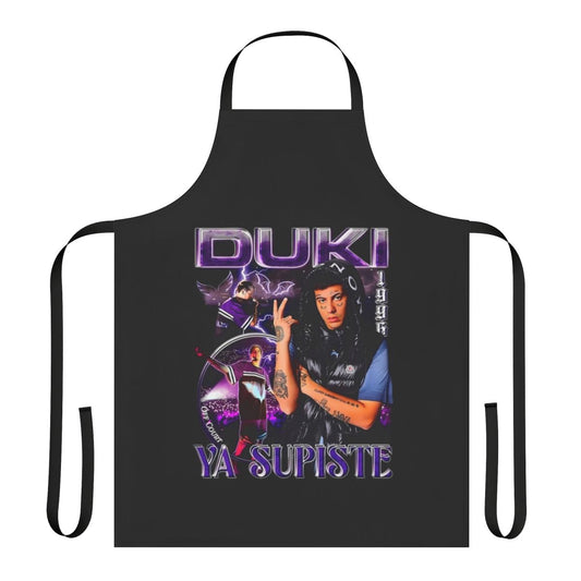 Duki-inspired apron with argentinian trap and rap music design