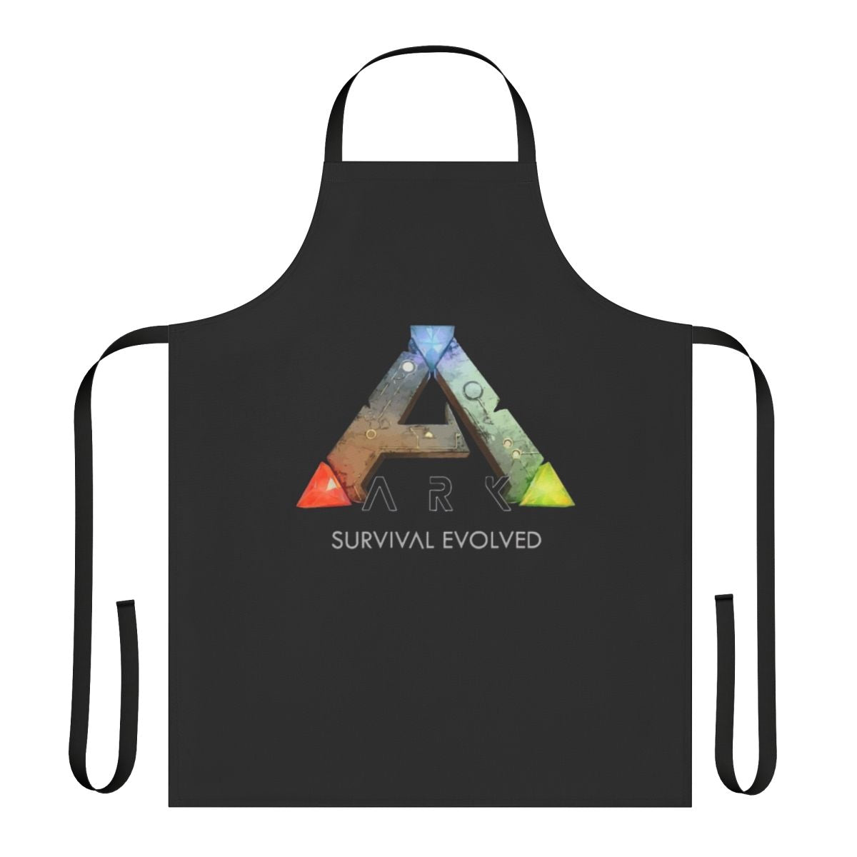 Ark Survival Evolved themed apron with dinosaur graphics