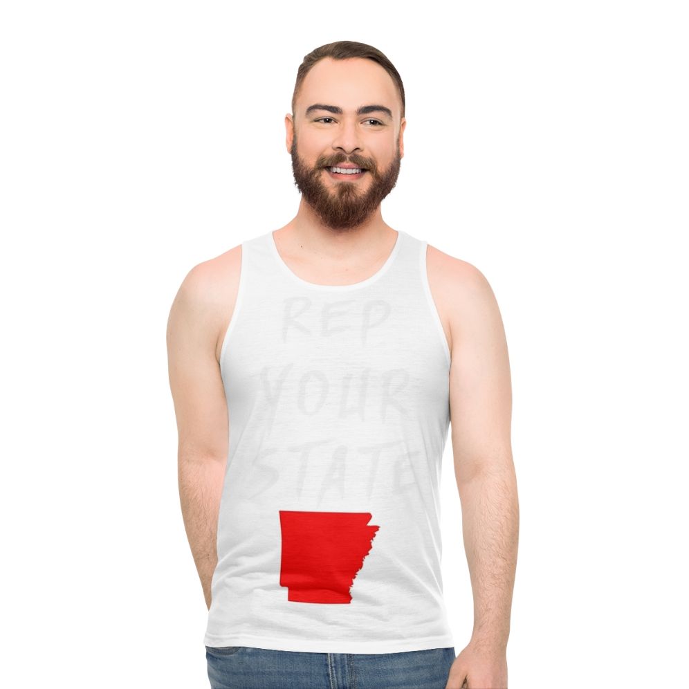 Unisex Arkansas state pride tank top