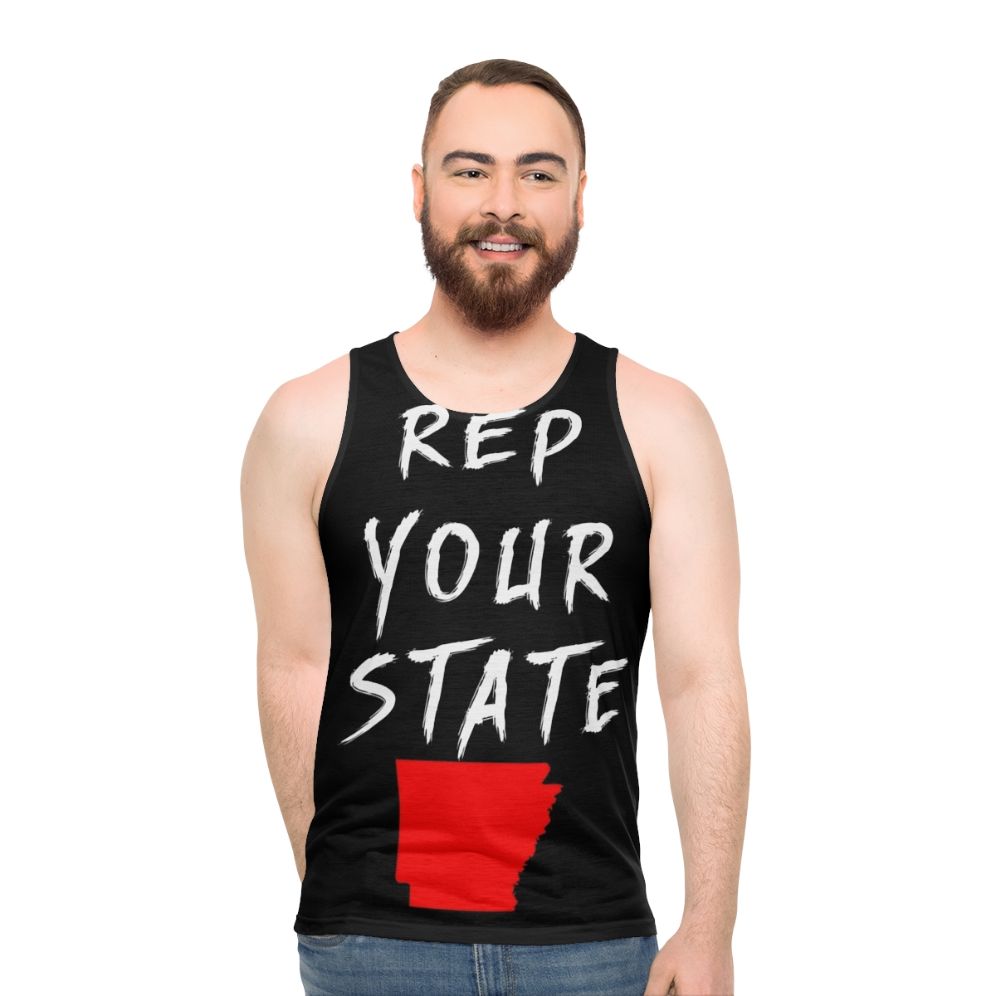 Unisex Arkansas state pride tank top