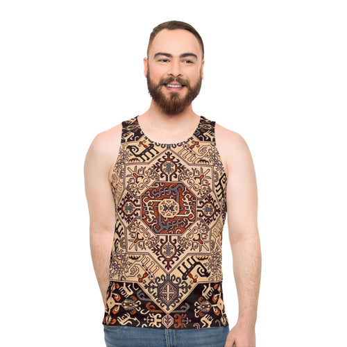 Unisex Armenian art inspired tank top