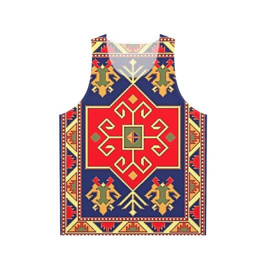 Unisex tank top featuring Armenian art design