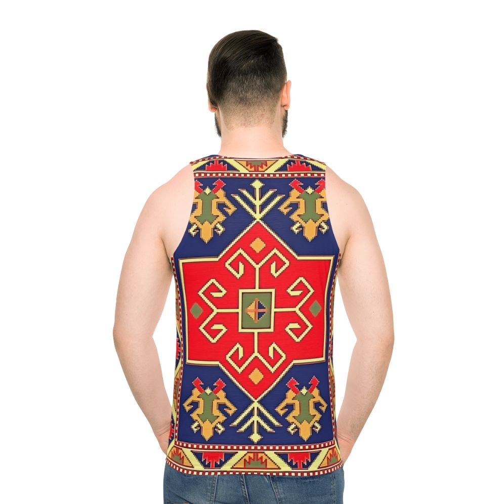 Unisex tank top featuring Armenian art design