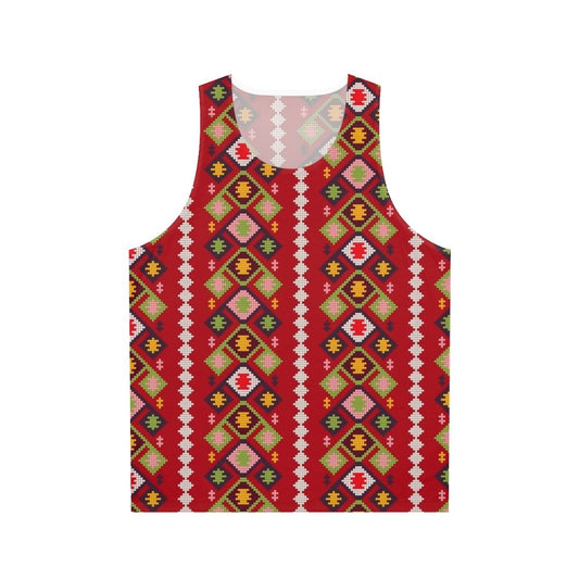 Traditional Armenian carpet pattern unisex tank top