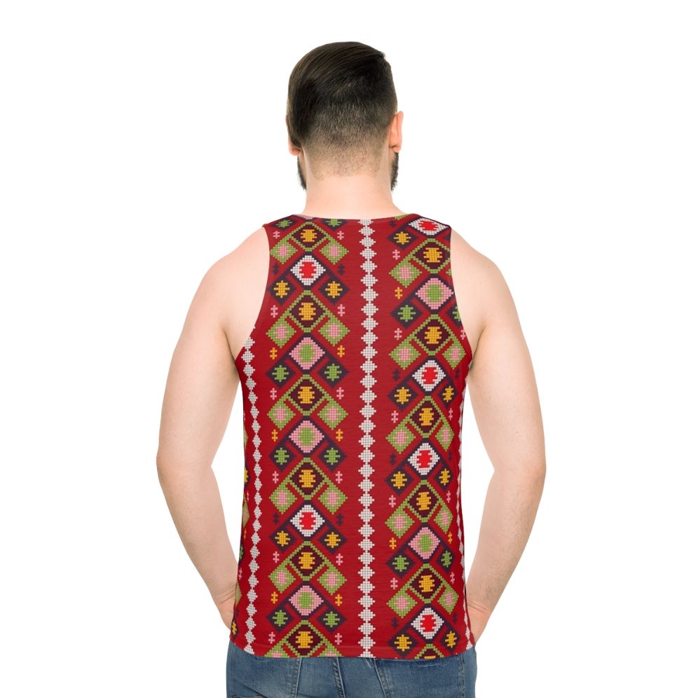 Traditional Armenian carpet pattern unisex tank top