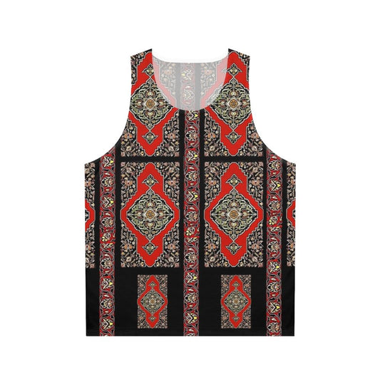 Unisex tank top featuring Armenian folk art design